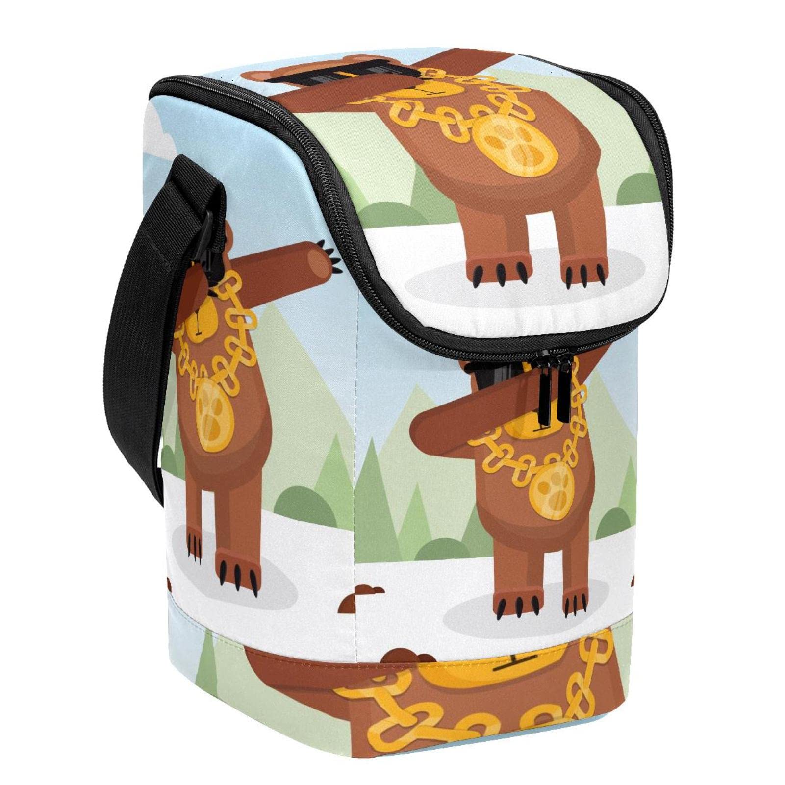 Bolsa de almuerzo para exteriores y excursiones con diseño Animal Dab