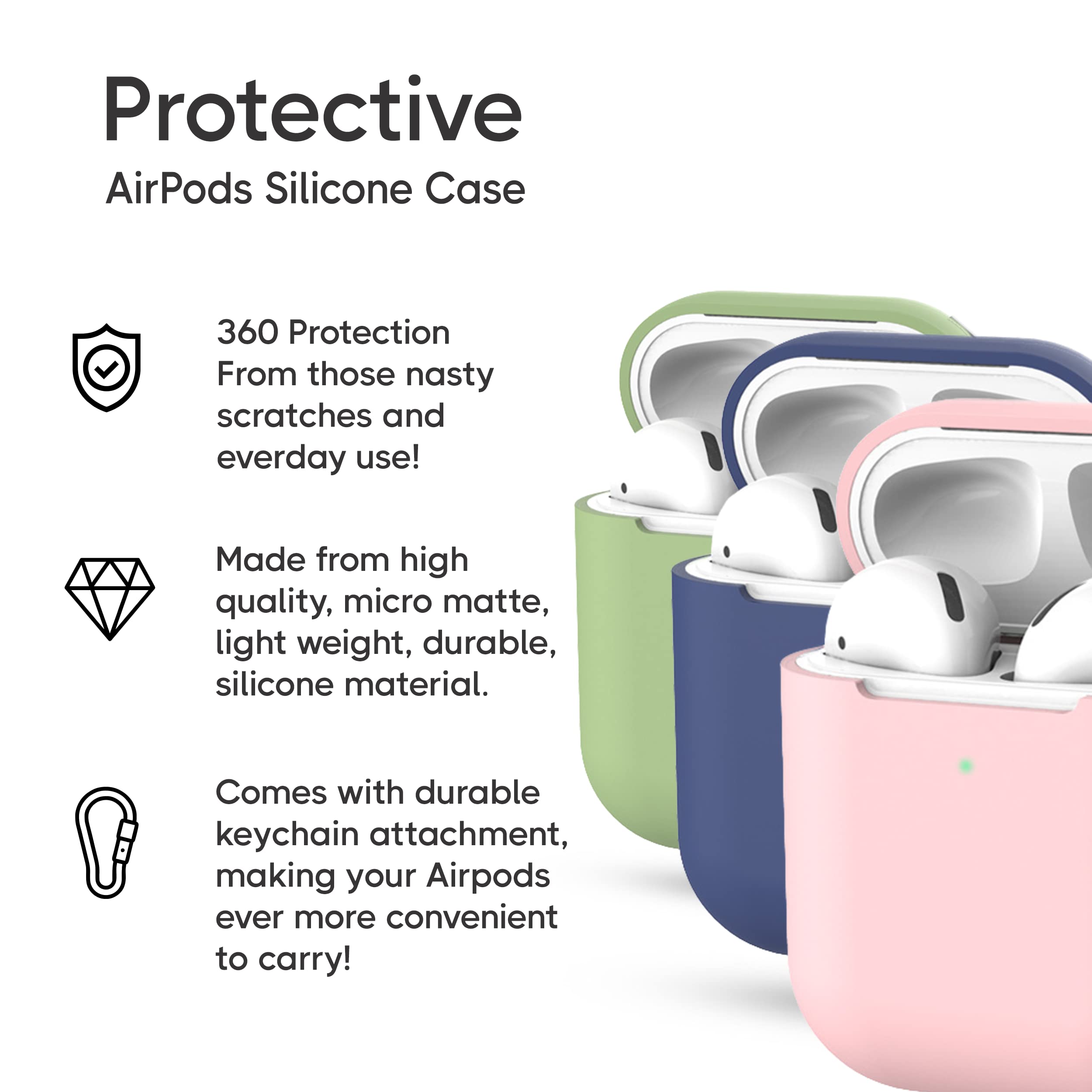 Custodia In Silicone Con Gancio Per Airpods Pro