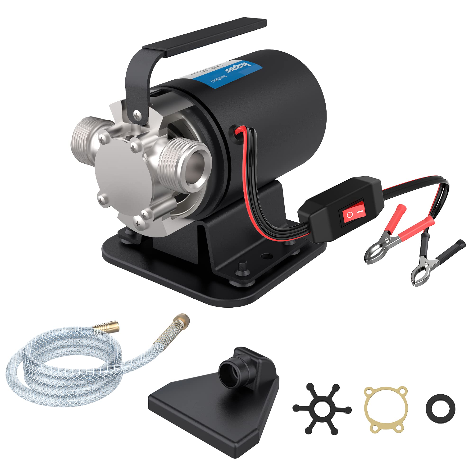 Buy Acquaer 12 Volt DC Water Transfer Pump, 1/10 HP Portable Electric