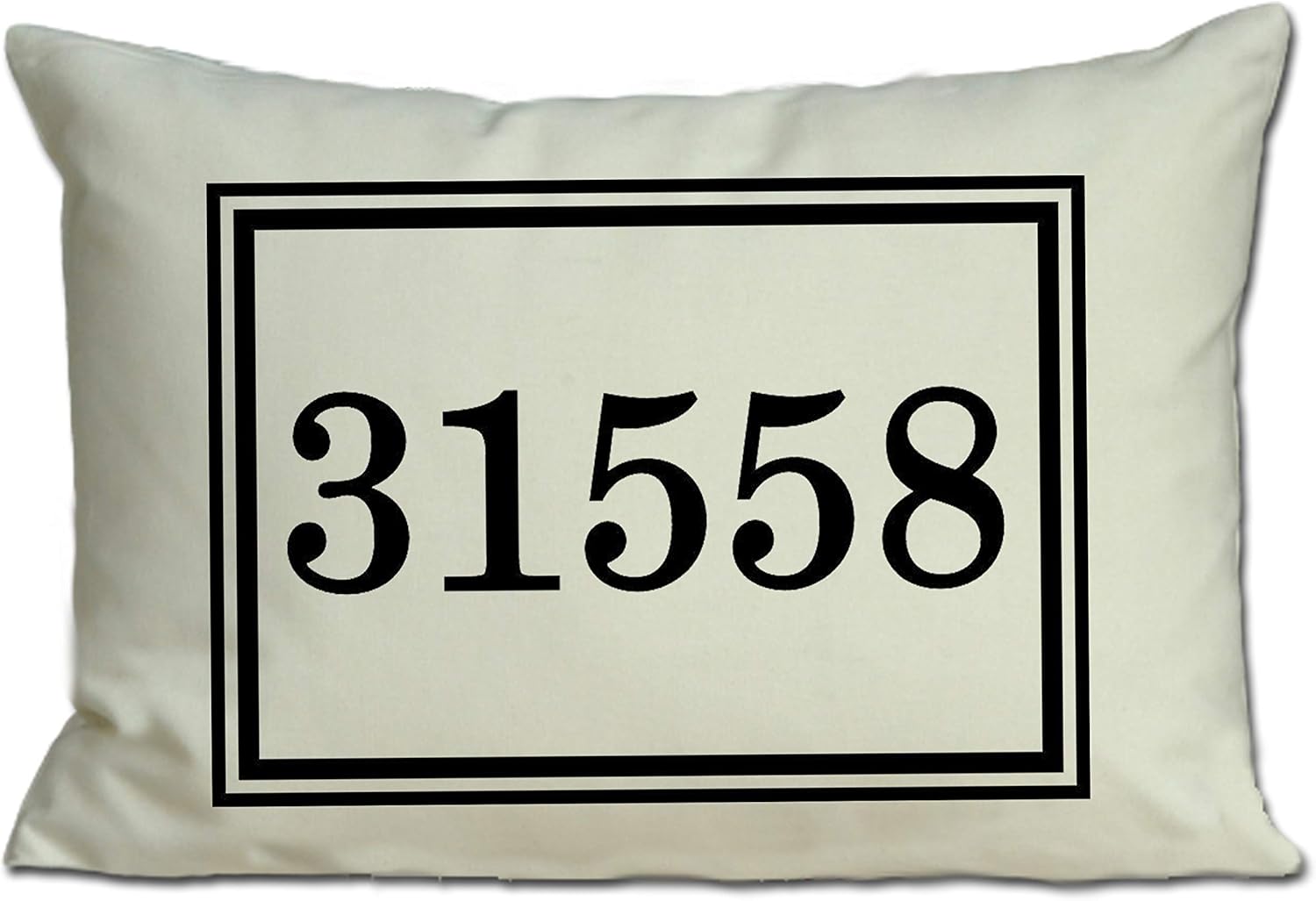 Personalized Pillow: Zip Code, Race Numbers,Address, Going Away, Relocation, Your Special Numbers 2nd annniversary Cotton