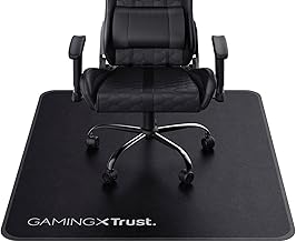 Trust Gaming GXT 715 Chair Mat, 99 x 120 cm, Flexible Use on Hard Surfaces, Durable Material, Chair Mat for Games, Office, Home Office - Black
