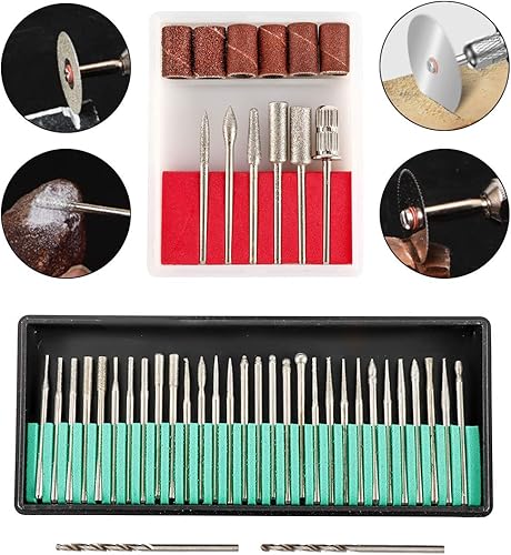 Miniatura 3 de Toolly Kit de herramientas de grabado, 108 piezas, multifuncional, eléctrico, con cable, micro grabador, bolígrafo de grabado, herramienta giratoria