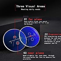 Vista 8 de Lentes de lectura progresivos multifocal, bloqueo de luz azul, multifocales, para hombres y mujeres