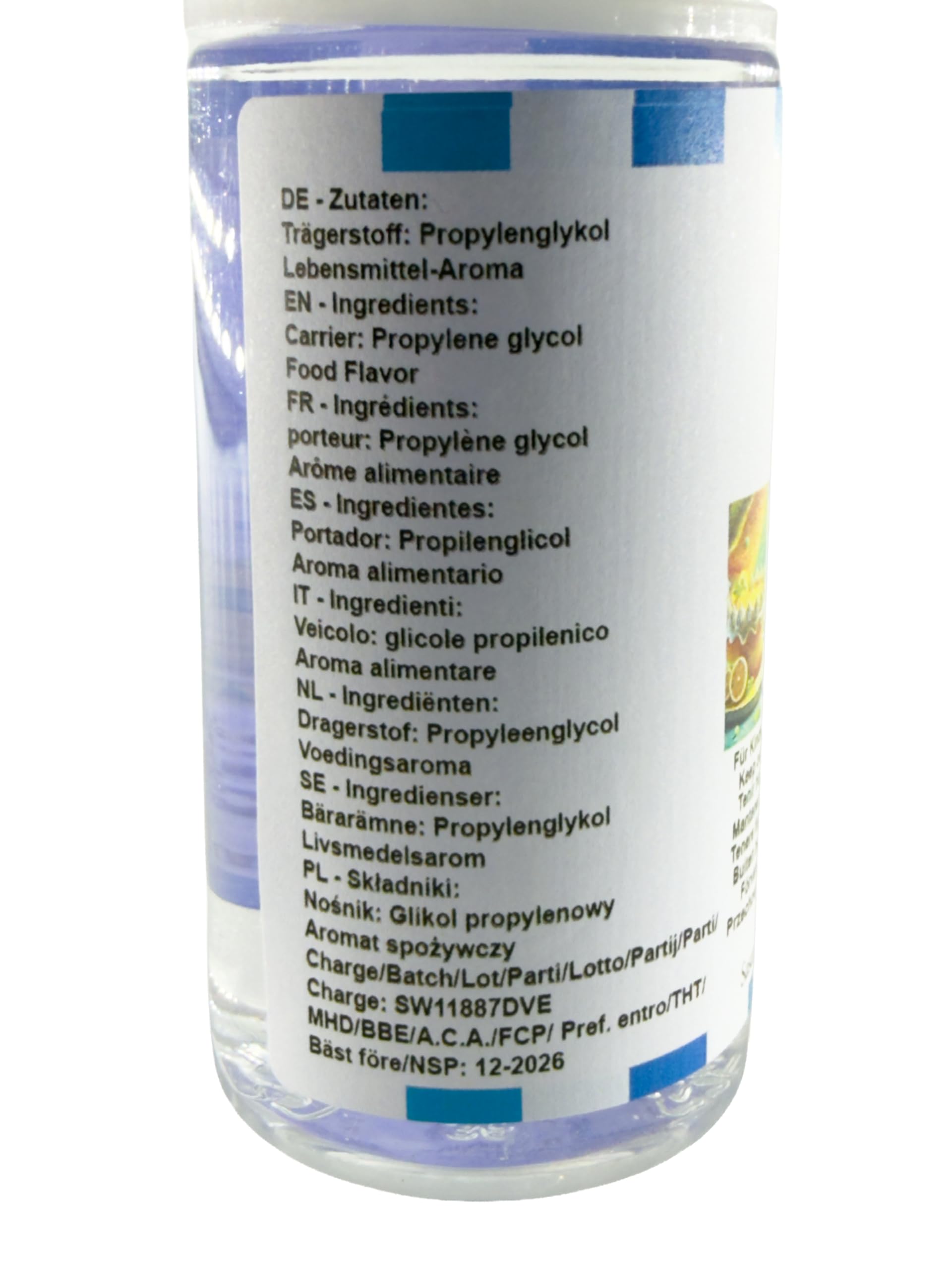 Zitronenkuchen - Zitronen Kuchen Aroma Konzentrat - Vegan - Sasami - 100ml