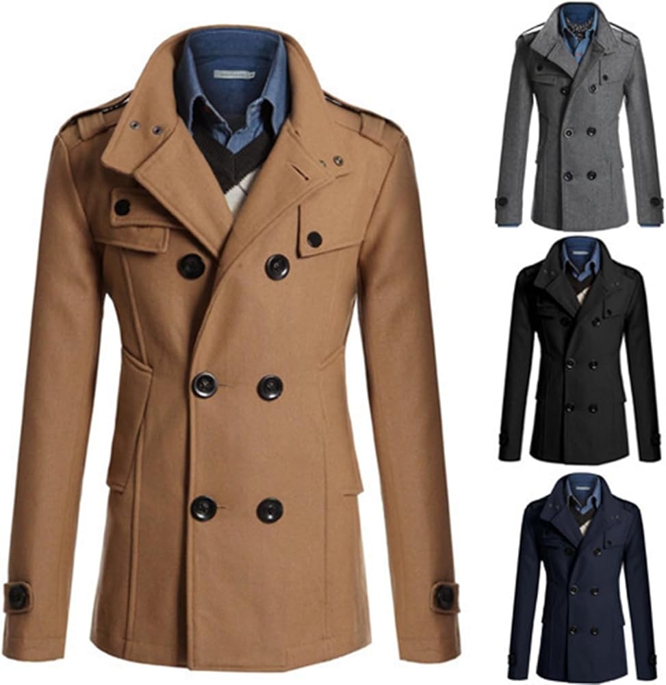 極美品 Mr.GENTLEMAN カシミヤ ダブルチェスターコート 金ボタン 極美