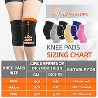 Vista 3 de Volleyball Knee Pads for Dancers, Soft Breathable Knee Pads for Men Women Younth Girls Kids Knees Protective, Knee Braces for Volleyball Football