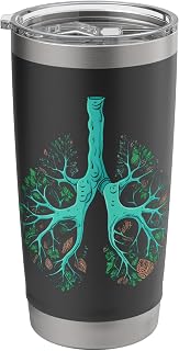 Respiratory Therapist Bronchial Tree Lungs Therapy Breathe Stainless Steel Insulated Tumbler