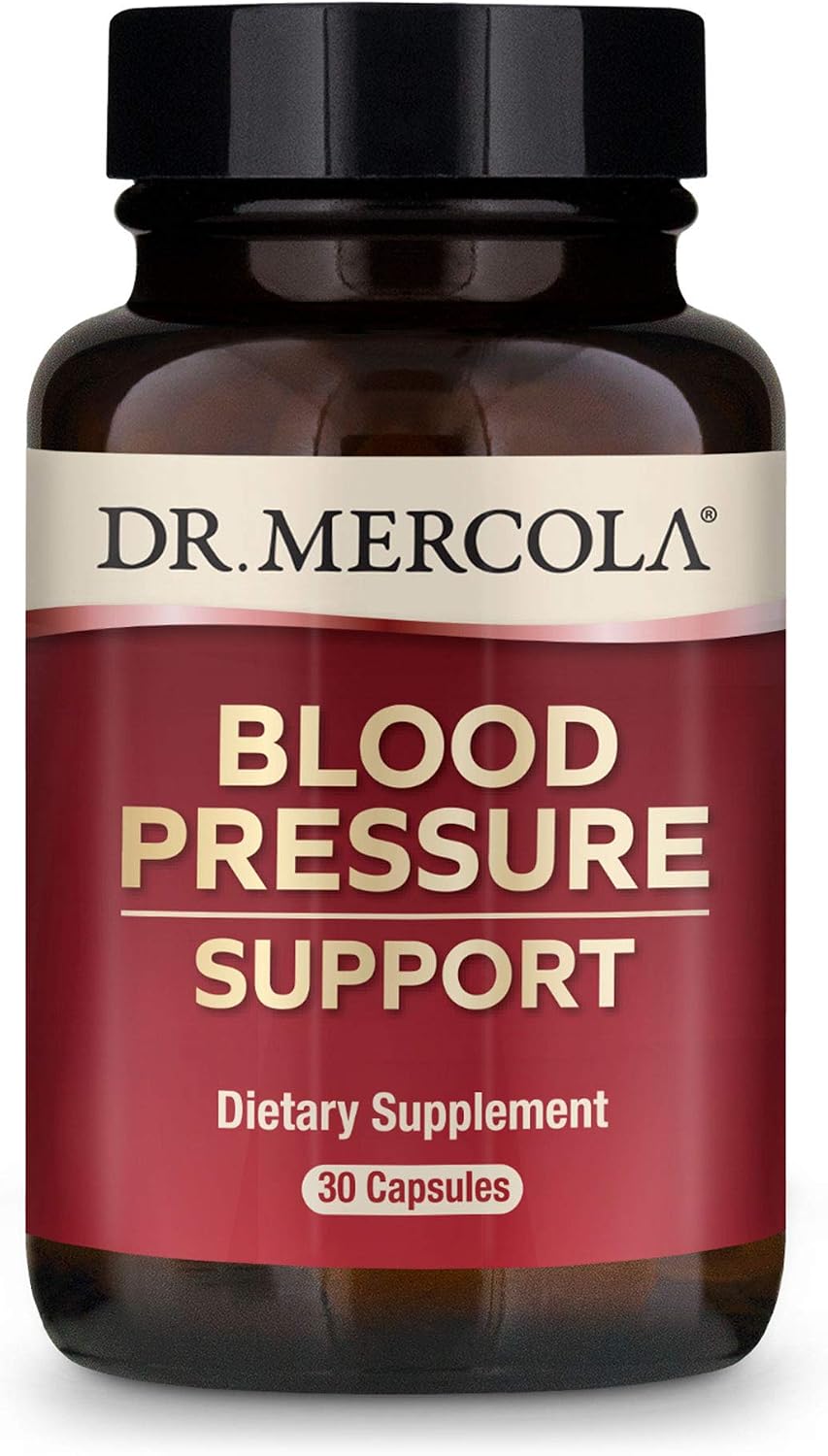 Dr. Mercola, Blood Pressure Support Dietary Supplement, 30 Servings (30 Capsules), Non GMO, Soy Free, Gluten Free