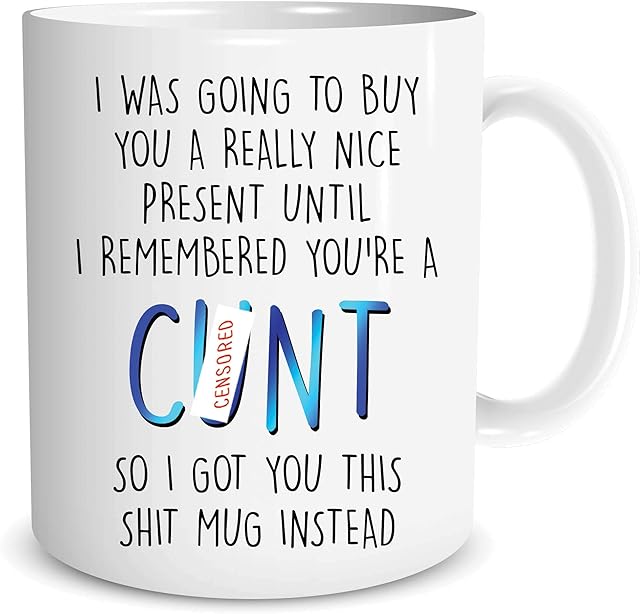 Funny Rude Offensive C*nt Mugs Swear Word Gifts Adult Humour Banter Colleague Husband Boyfriend Best Friend Present Birthday Xmas WSDMUG1318
