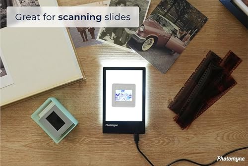 Miniatura 5 de Photomyne Almohadilla de luz magnética de fondo de luz manos libres ultra fina brillo para soportar diapositivas de fotos y escaneo negativo de