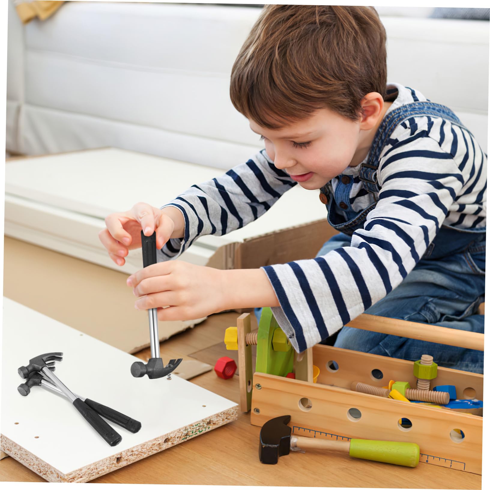 Toddmomy Martillo De Garra Metálico Mini 5 Piezas Para Reparación Familiar, Herramienta De Instalación Mango Antideslizante, Uso Doméstico y Bricolaje, Resistente y Práctico