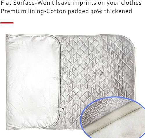Miniatura 2 de Alfombrilla de planchado, gruesa (32 x 55 pulgadas), almohadilla de planchado de doble cara con almohadilla resistente al calor, alfombrilla de