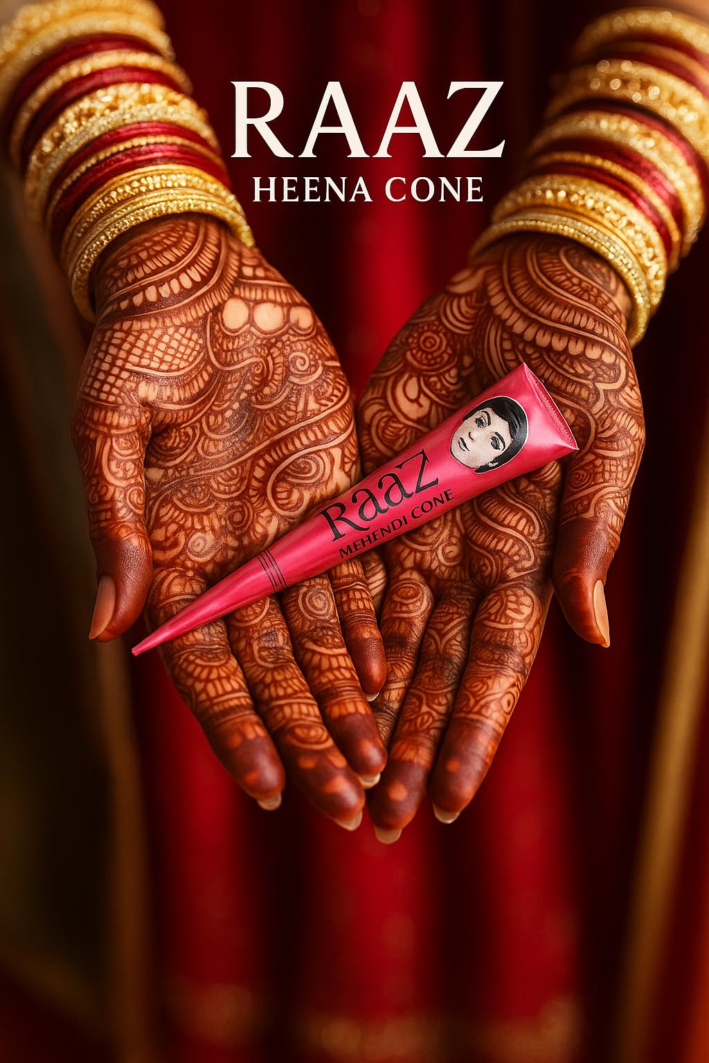 MAH E ROOH Mehendi Cone for Hands and Feet, Dark Brown, Natural Henna Paste, 25g, Pack of 10-image-43