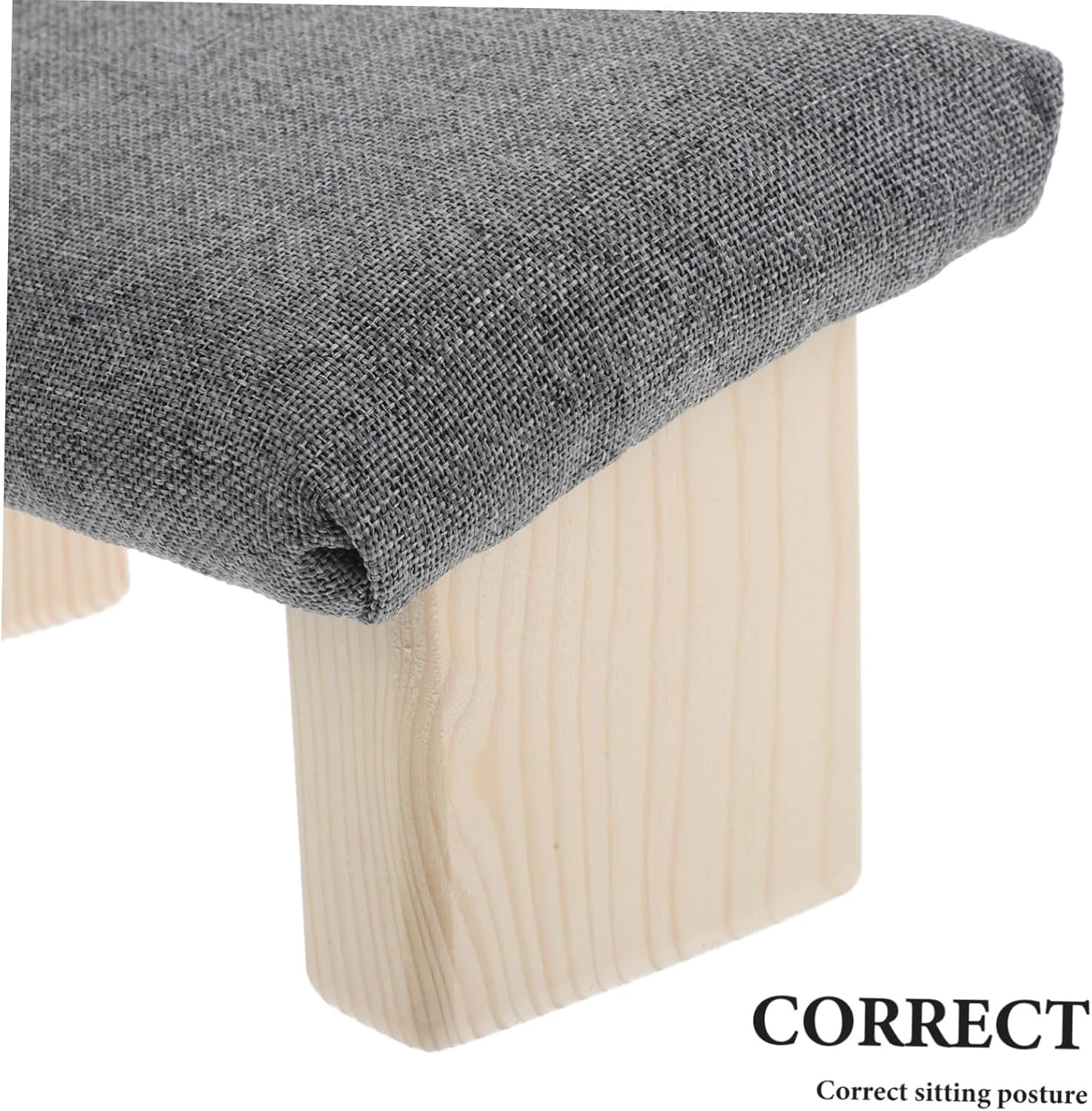 Hemoton Kneeling Chair Ergonomic Wooden Bench Stool for Braiders Office Home Prayer and Relaxing