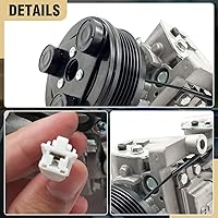 Vista 61 de Compresor de aire acondicionado AC para Ford Police Interceptor Utility 2013-2015, Ford Explorer 2011-2015, con embrague de A/C, compresor de CA