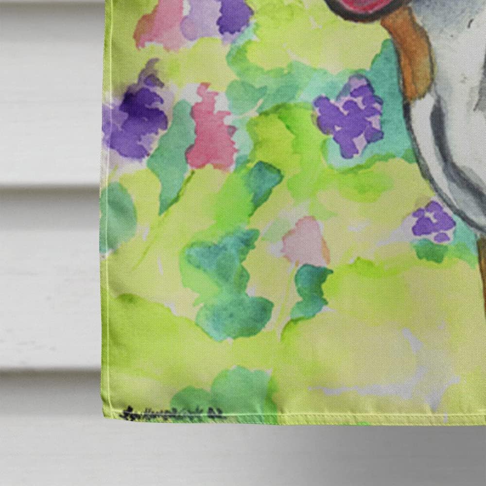 Caroline's Treasures 7093CHF Pit Bull House Flag Large Porch Sleeve Pole Decorative Outside Yard Banner Artwork Wall Hanging, Polyester, House Size, Multicolor