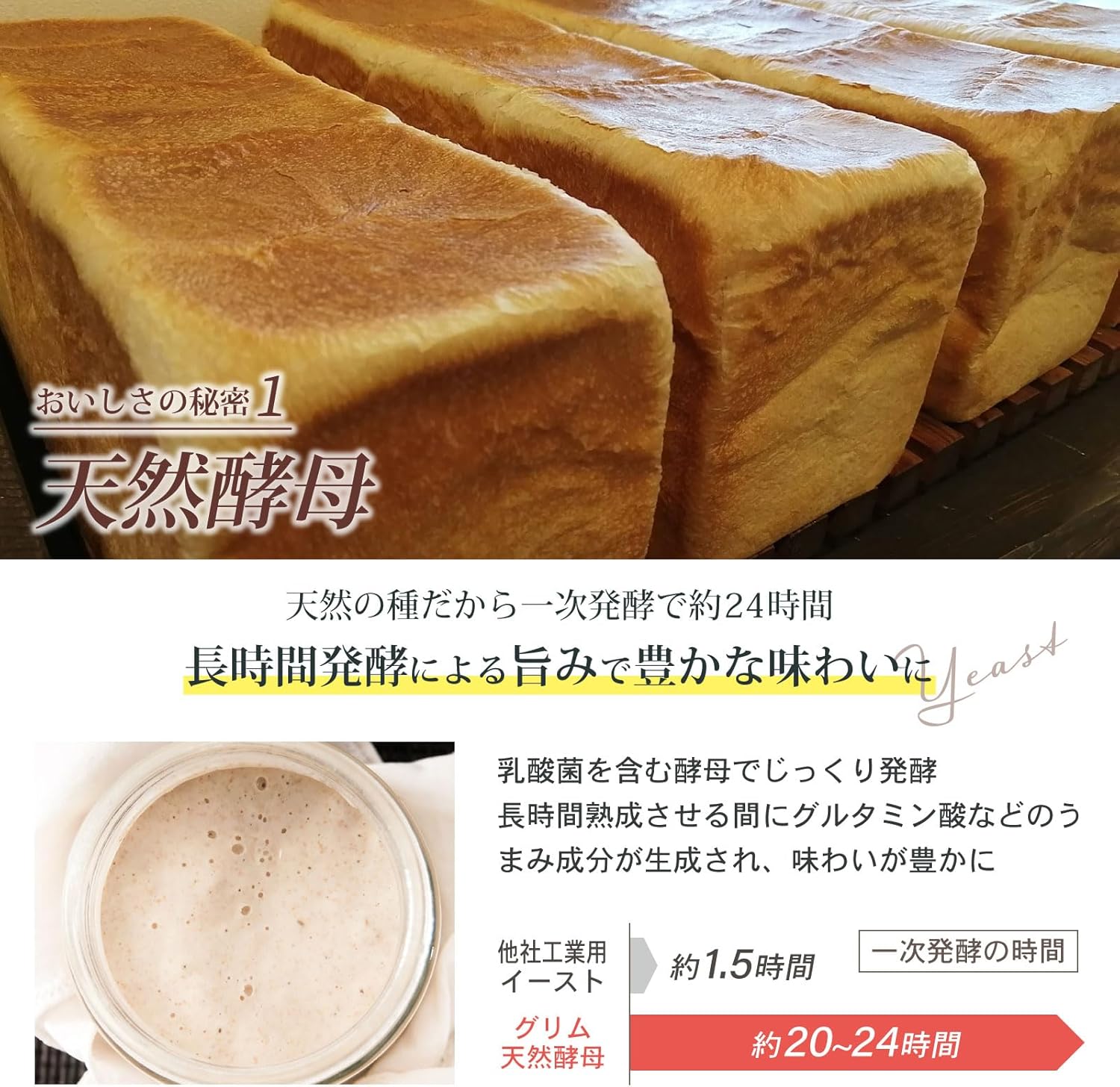 天然酵母 高級 角食パン 1斤 ＜冷凍便配送＞ (8枚切)