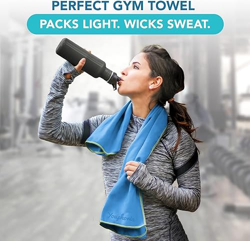 Miniatura 38 de Youphoria Toalla de viaje de microfibra de secado rápido, ligera, toalla de secado rápido para camping, playa, mochilero, senderismo y deporte Gris