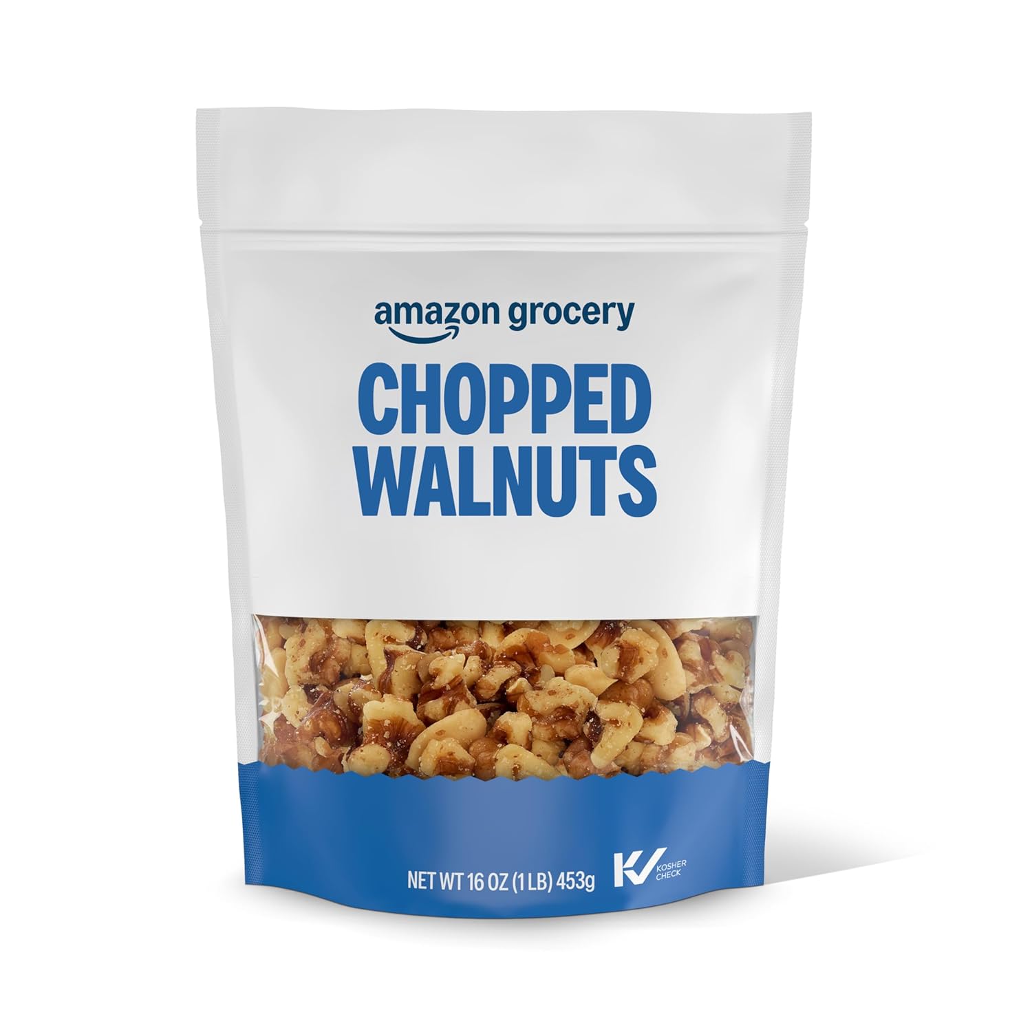 Amazon Brand - Happy Belly Chopped Walnut,16 oz