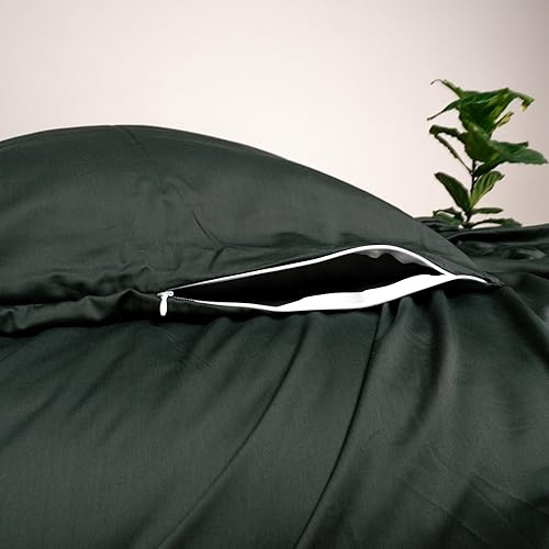 Miniatura 5 de THE LAD COLLECTIVE Juego de ropa de cama 2.0, cómodo, suave y fácil de usar, juego de sábanas de algodón de 4 piezas, tamaño individual XL, Mossman