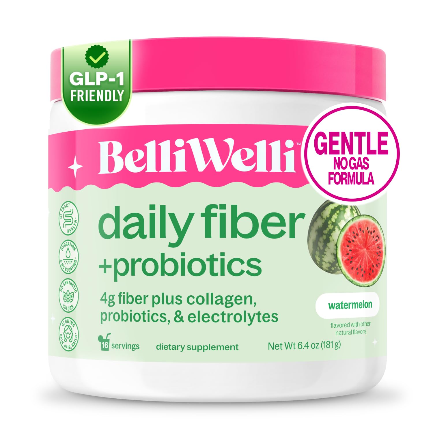 Belli Welli Fiber Supplement Powder with Prebiotics for Digestive Health and GLP-1 Support, Soluble Fiber for Gut Health & Debloat, Keto, Gluten Free, 45 Servings (1 Pack) Unflavored — Amazon image 11