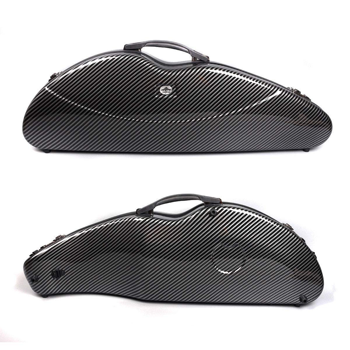 Yinfente 4/4 violino Caso Misto Fibra di Carbonio Violino Box Forte Luce Con Password Lock 1.9kg peso 5 colori