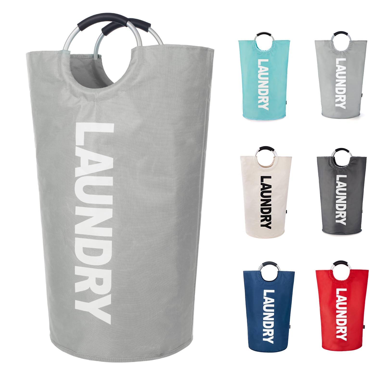 Twira 125L Pro XX-Large Laundry Baskets, Laundry Hamper Stands Up Well, Laundry Bag with Padded Handles