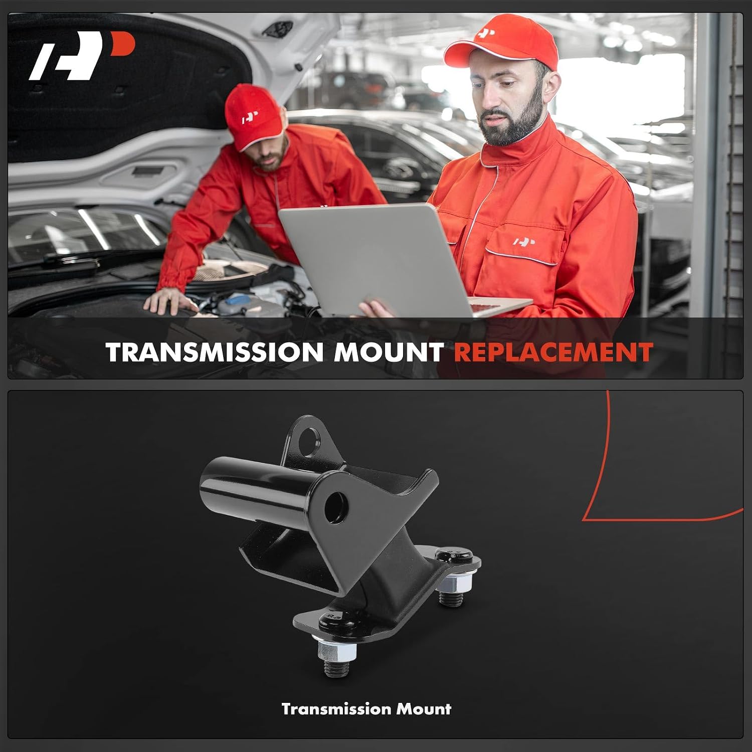 A-Premium Rear Transmission Mount Compatible with Honda Pilot 2006-2008 & Acura MDX 2003-2006, 3.5L