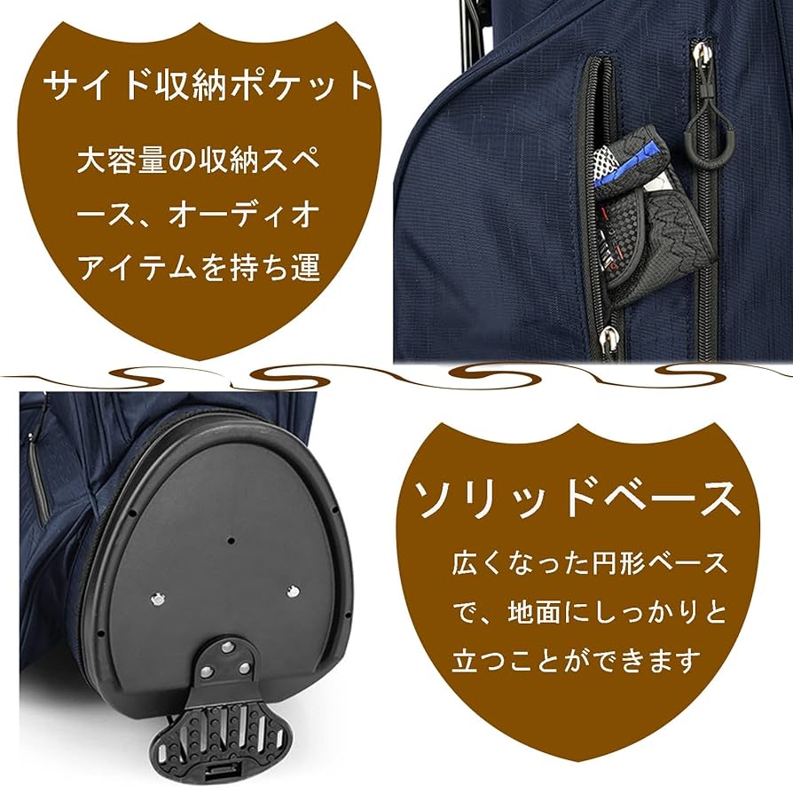 ヤマハ - ヤマハ製ゴルフバッグとクラブケース Amazon.co.jp: PUレザー スポーツゴルフバッグ デュアル