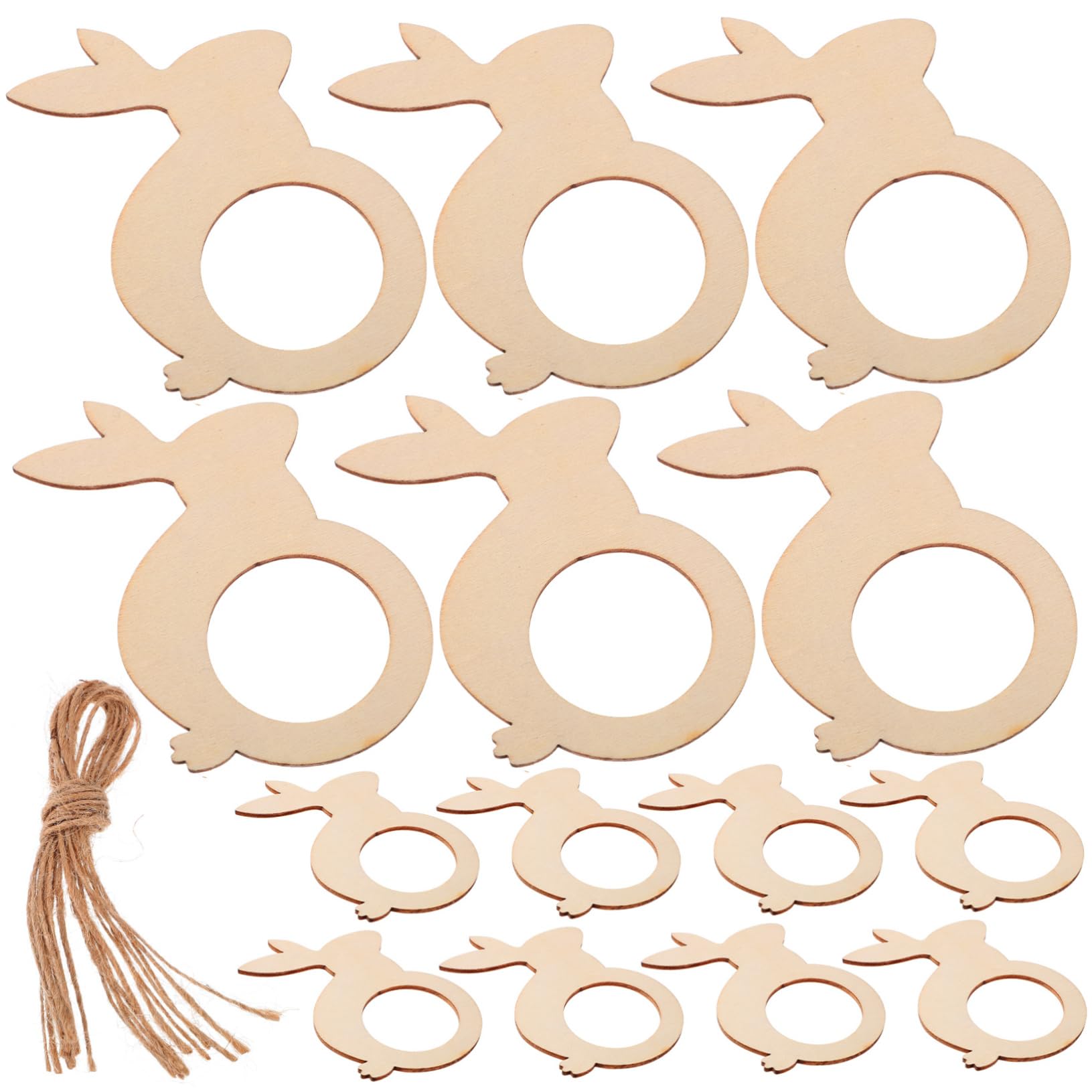 4 Set Portatovaglioli in Legno Fibbie Per Tovaglioli Dei Cartoni Animati Tovagliolo Da Tavolo Da Pranzo Fibbia Tovagliolo A Forma Di Coniglio Squisito Portatovagliolo 20 Pezzi*4