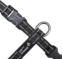 Vista 4 de EXCELLENT ELITE SPANKER Arnés sin tirones para perro, chaleco de nailon reflectante en forma de L, ajustable y fácil para mascotas, para razas