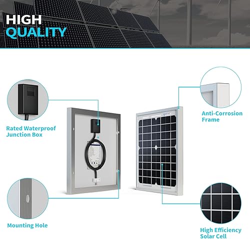 Miniatura 3 de Panel solar Mono 5W 10W 20W 30W 50WB 100WB, 10W