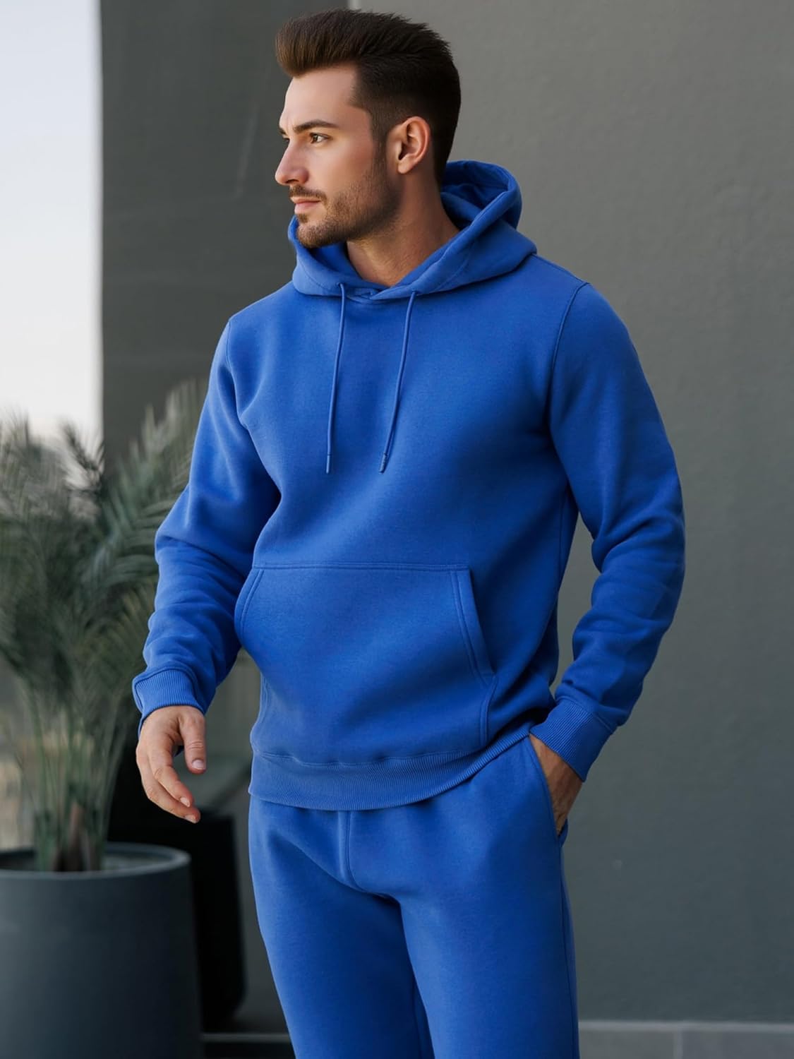 Sweat Suits Men Jogging Tracksuits 2 Piece Set Casual Athletic Hoodie And Sweatpants Outfits - Image 5