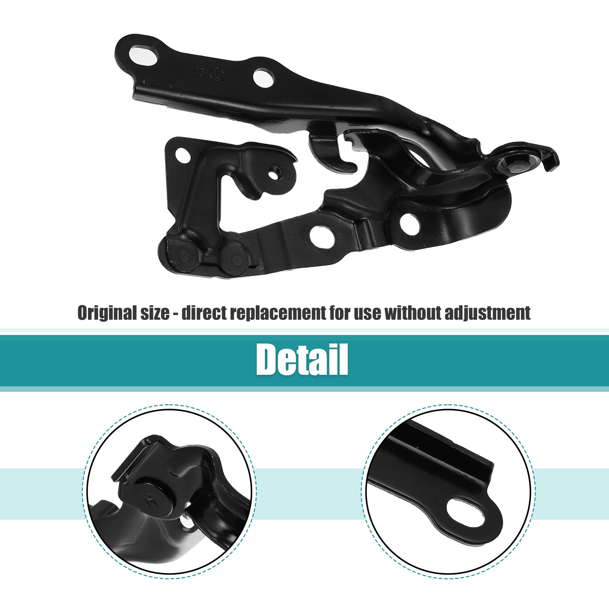 Amazon.com: X AUTOHAUX 1 Pair LH RH Car Engine Hood Hinge for