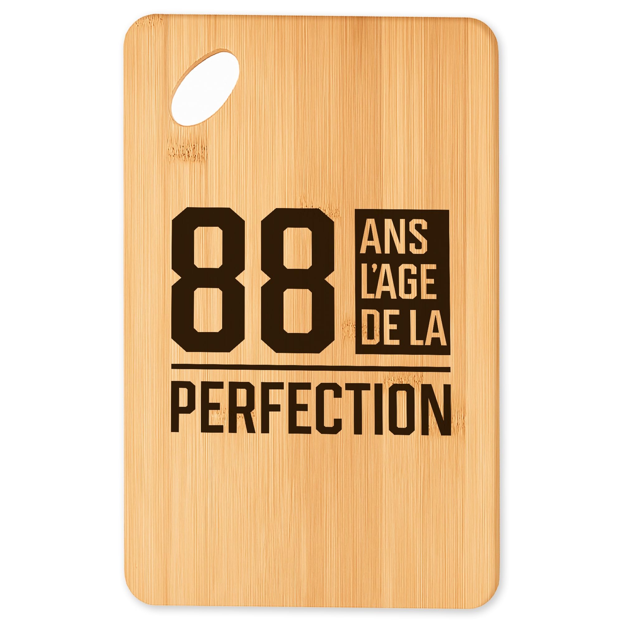 Planche à découper 88 ans en bambou pour cuisine et barbecue