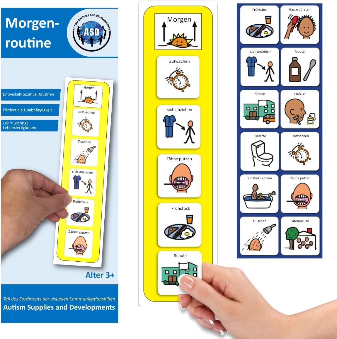 Tagesplaner Kinder Routine mit 140 Vokabelkarten & Piktogrammen für ...