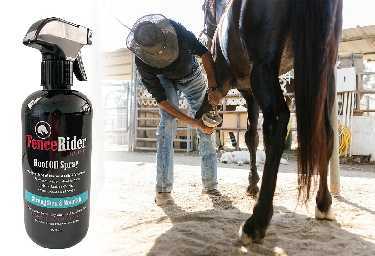 FenceRiderEquine Fence Rider Hoof Oil Spray, Premium Blend of Natural Oils and Nutrients to Balance Hoof Moisture, While Working to Correct Cracks and Counteract Rot. 16 oz Ready to Use (16 oz) - image 6