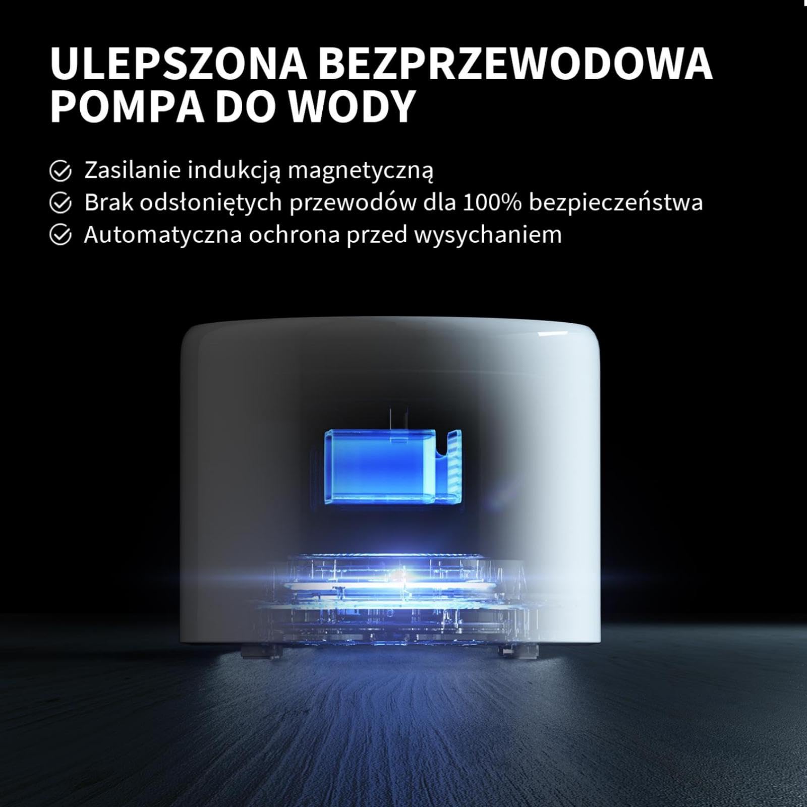 PETKIT Fontanna dla Kotów ze Stali Nierdzewnej, 1,8L, Kontrola Aplikacji, Bezprzewodowa Pompa, 25dB Ciszy, Potrójny Filtr, 3 Tryby, Wolny od Bakterii, Fontanna dla Kota
