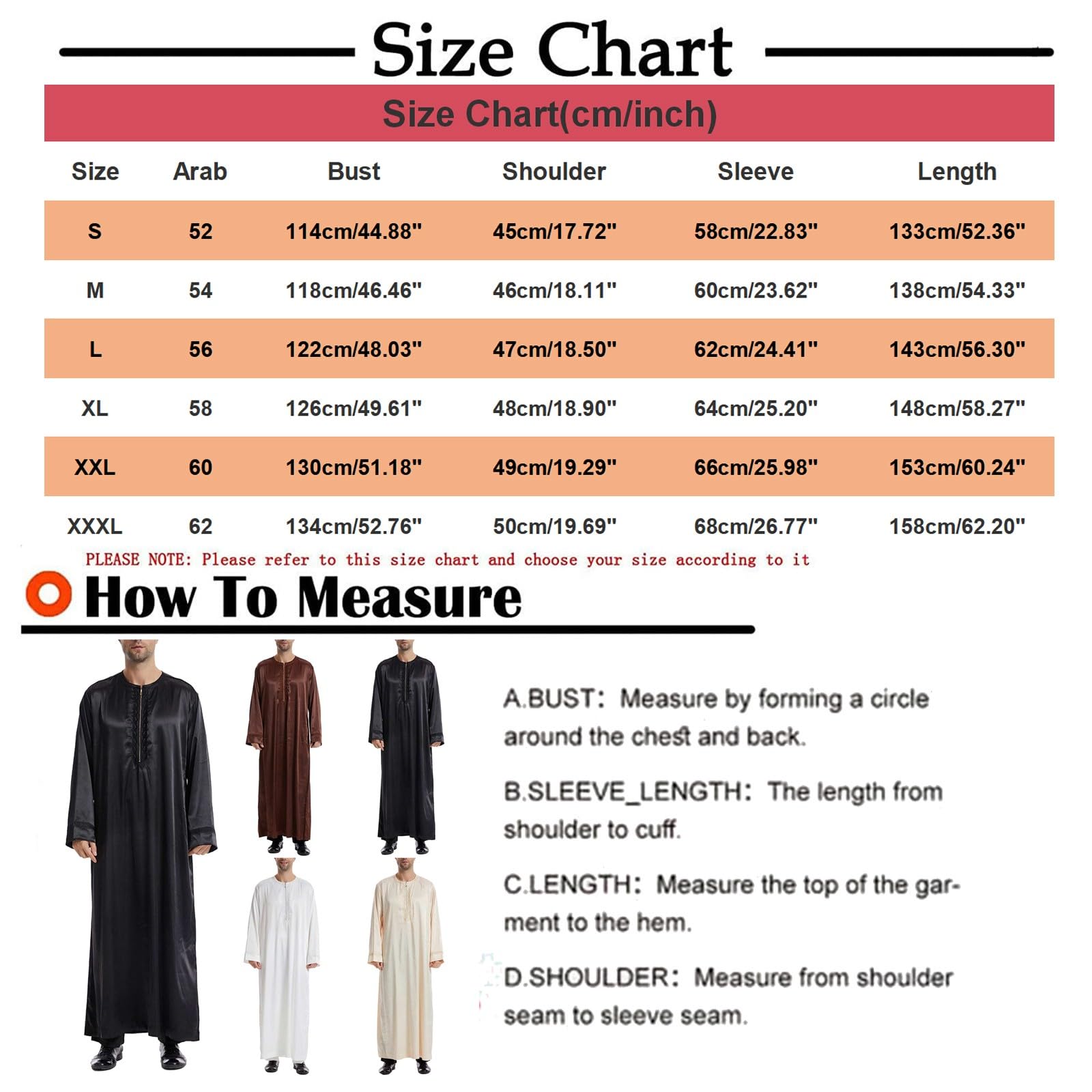 Męski muzułmański kaftan thobe długi szlafrok, arabska islamska odzież z haftowanym dekoltem, luźny strój Eid Ramadan Dubai, tradycyjna koszula Abaya do modlitwy na co dzień
