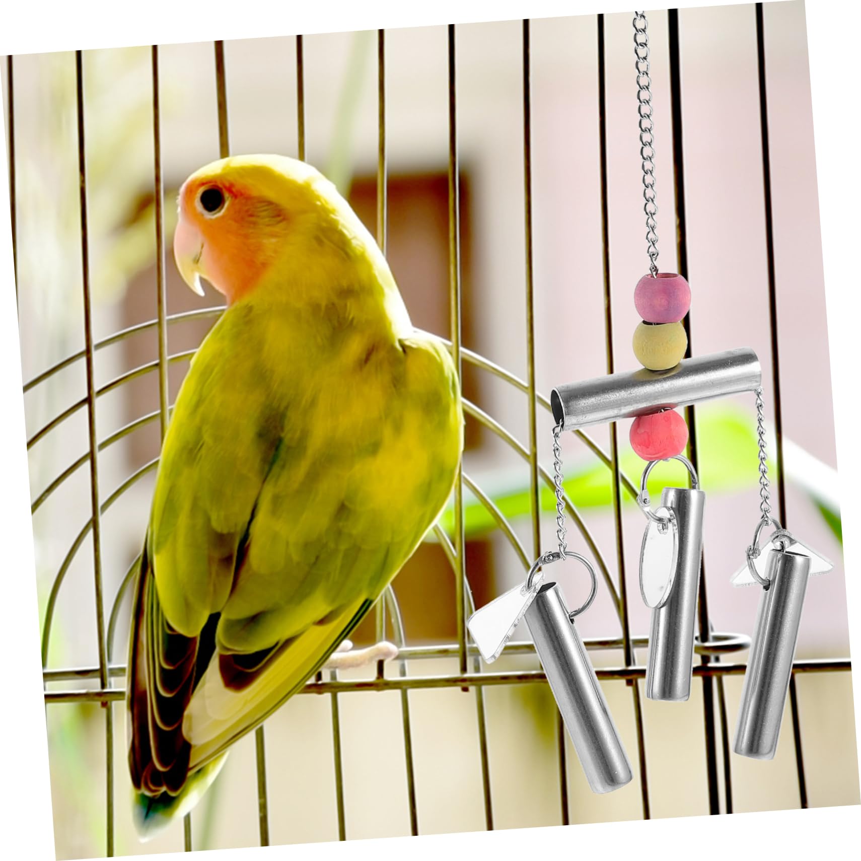 VANZACK 3stücke Vogelspielzeug Mit Glocke Kauspielzeug Für Papageien Und Sittiche Sicheres Und Langlebiges Spielzeug Für Vogelkäfige Fördert Körperliche Aktivität Und Spaß