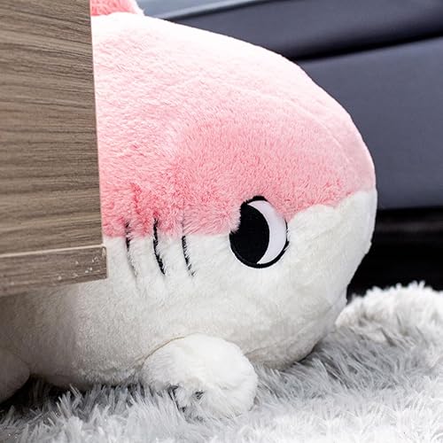 Miniatura 4 de Juguetes de animales de peluche Sharkitty, juguetes de peluche combinados de tiburón y gato (Rosa, 15.7 pulgadas)