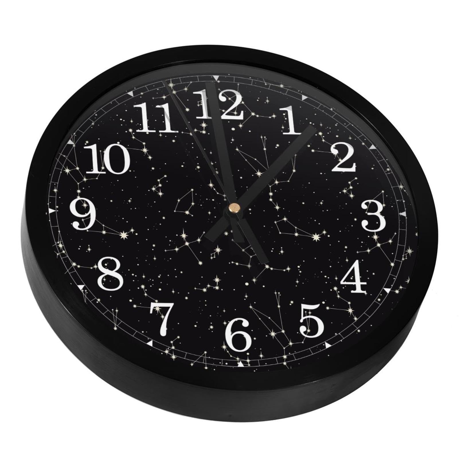 Horloge silencieuse à piles pour bureau pour travailler au calme