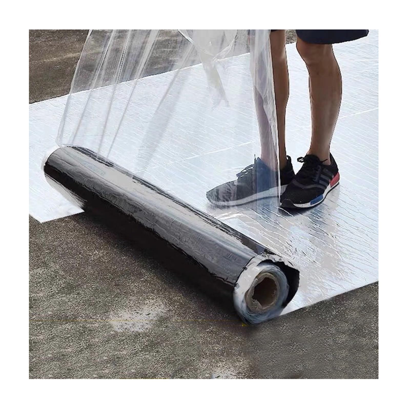 Nastro Bituminoso Adesivo，Membrana impermeabilizzante in bitume modificato, rotoli lunghi da 1 m a 10 m, nastro isolante auto-riparante,per Perdite Tetto(THK1.2mm/W0.5*L5m)