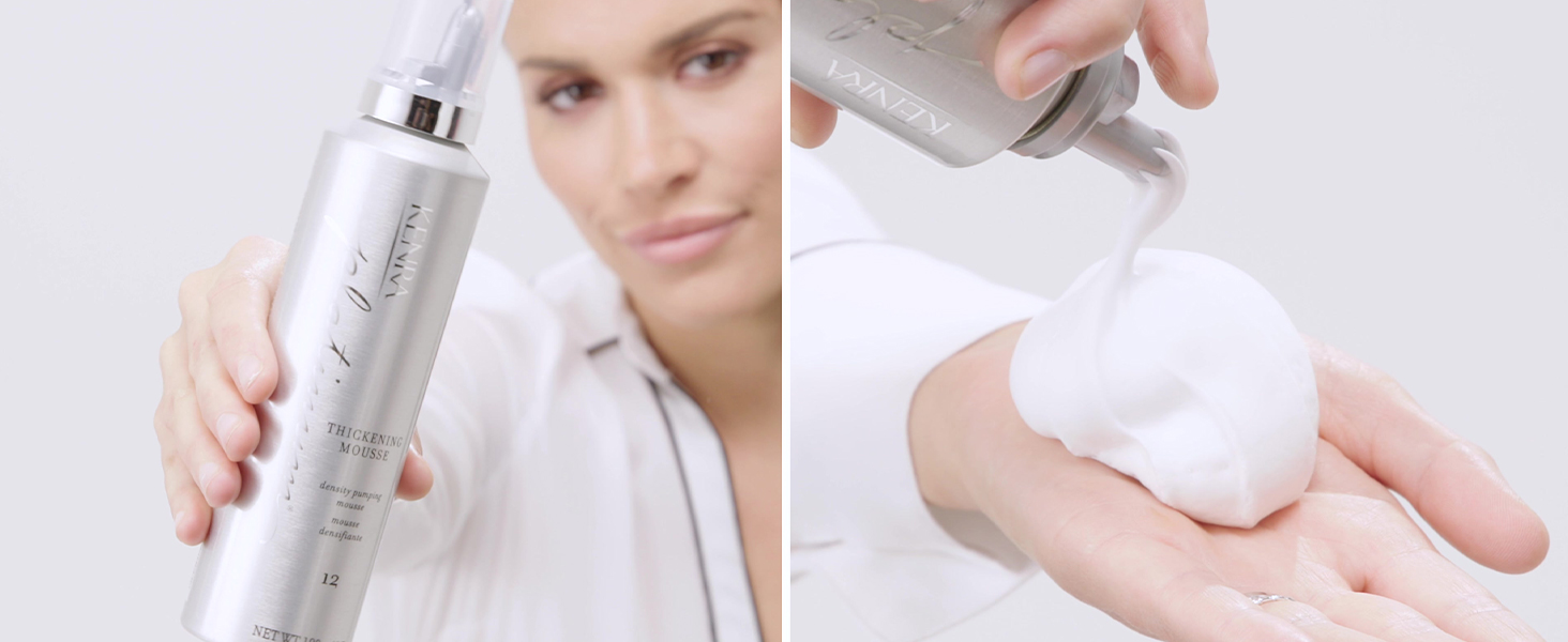 Platinum Thickening Mousse 12 | Volumizing Styler | Adds Fullness & Body | Humidity Protection Up To 48 hours | Density Plumping up tp 150% | Thermal Protection | All Hair Types