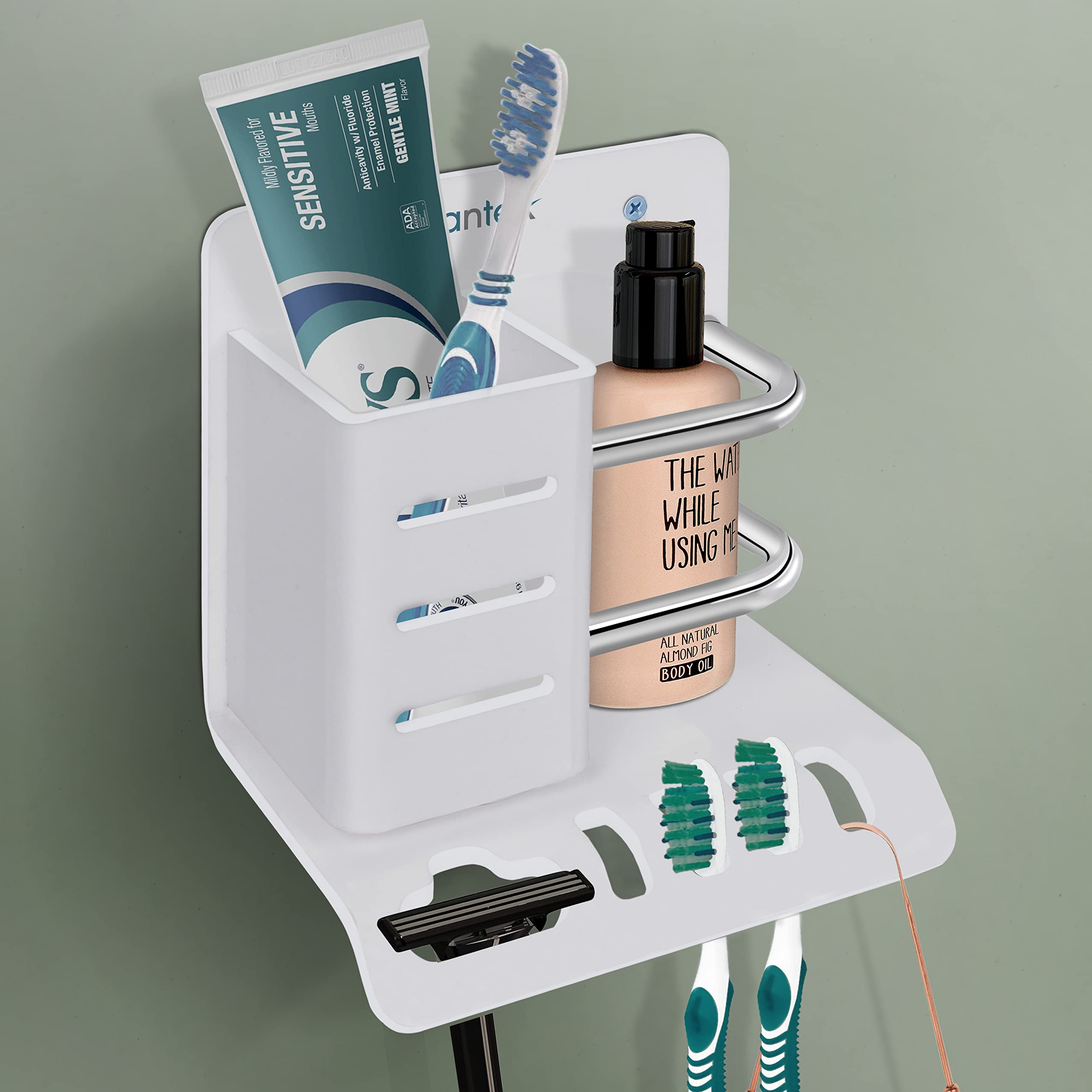 Plantex Acrylic Multipurpose Tooth Brush Holder/Stand/Tumbler for Bathroom Accessories - (White) (B08VD6P7TD) Amazon Price History, Amazon Price Tracker