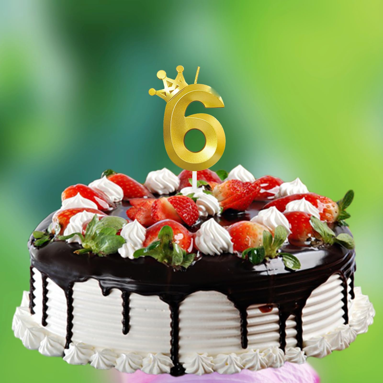 Bougie Fête Enfant Bougie Chiffre 6 Anniversaire 3D Rose - Décoration Gâteau Couronne Lumineuse - Pour Fêtes Et Célébrations Bougie Pour Anniversaire 6 Ans