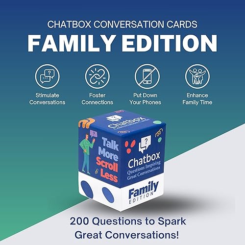 Miniatura 7 de Chatbox 200 tarjetas de inicio de conversación, juegos familiares para niños y adultos, divertidos juegos de viaje, juego de cartas para fiesta,