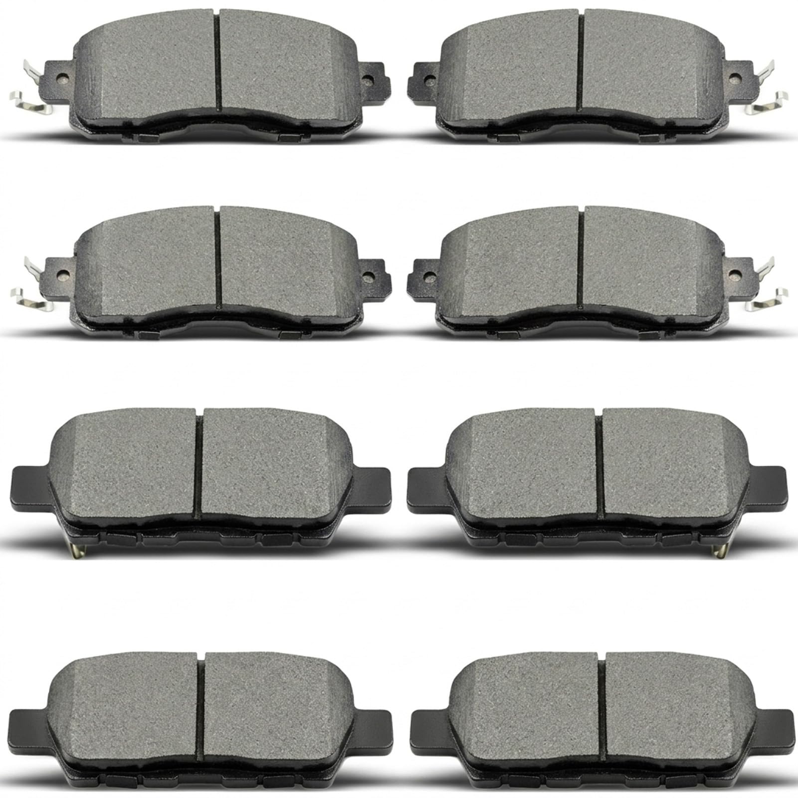 D905 D1650 Front Rear Ceramic Brake Pads Set