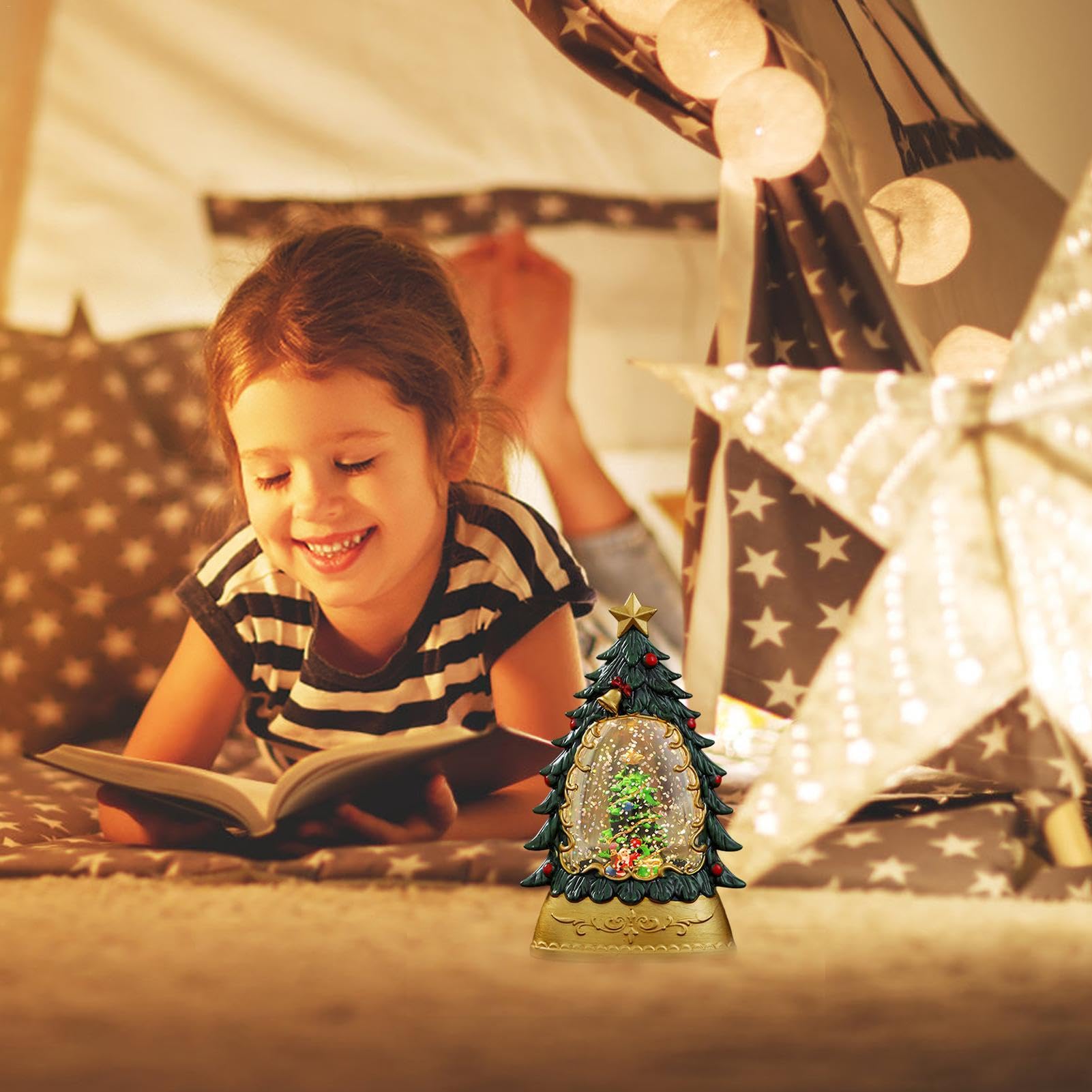 Amazon.co.jp: クリスマススノードーム | クリスマスツリースノー