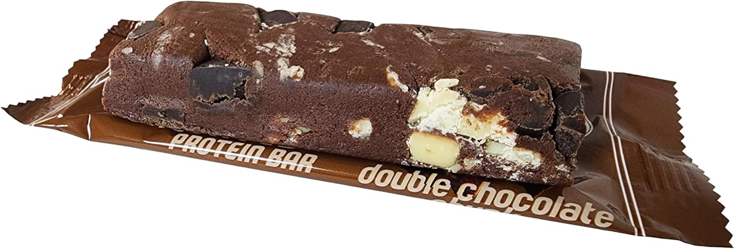 AtLast! Nutrition Double Chocolate Chunk Protein Bars – Low Carb, Keto-Friendly, High Protein, Gluten-Free, Low Sugar Snack – 20g Protein, Only 3g Net Carbs – Box of 12